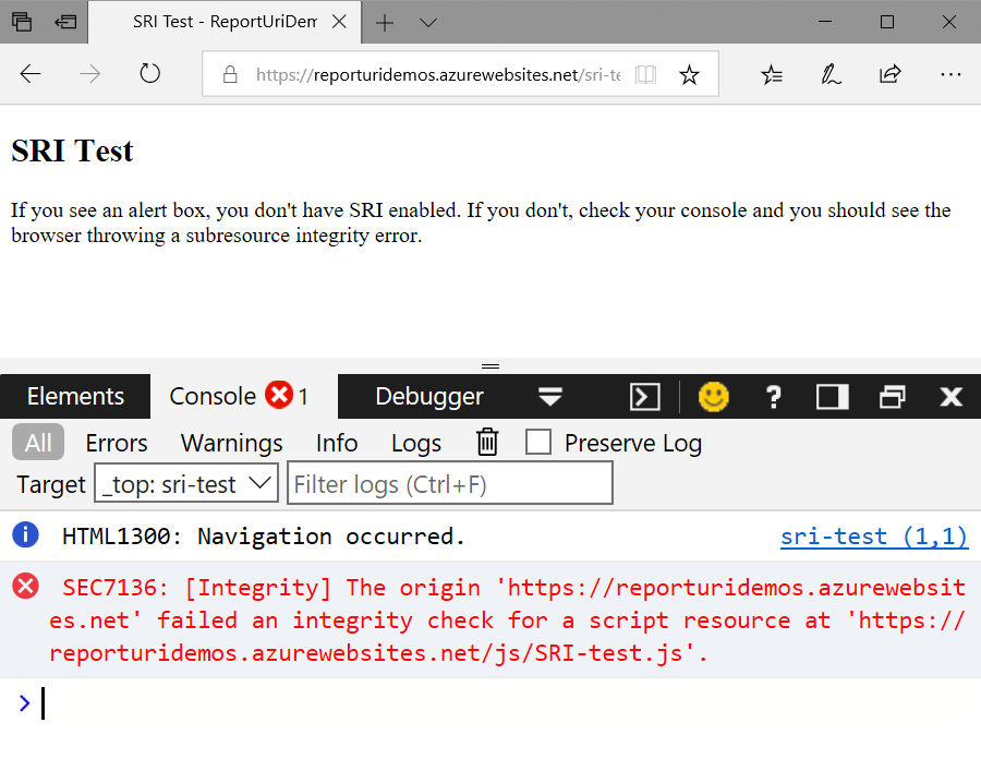 Subresource Integrity and Upgrade-Insecure-Requests are Now Supported in Microsoft Edge