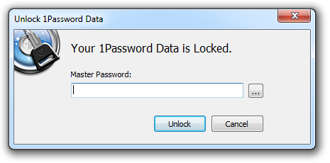 Entering the master password to save credentials in 1Password