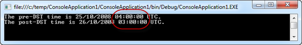 .NET being aware of DST in Western Australia in 2008