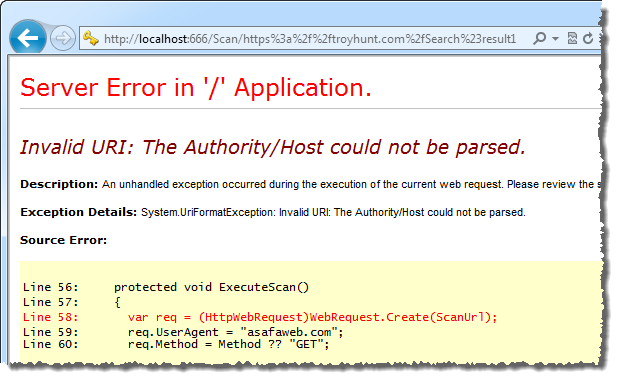 Encoded route causing an invalid URL in IIS