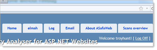 Nav layout in ASafaWeb