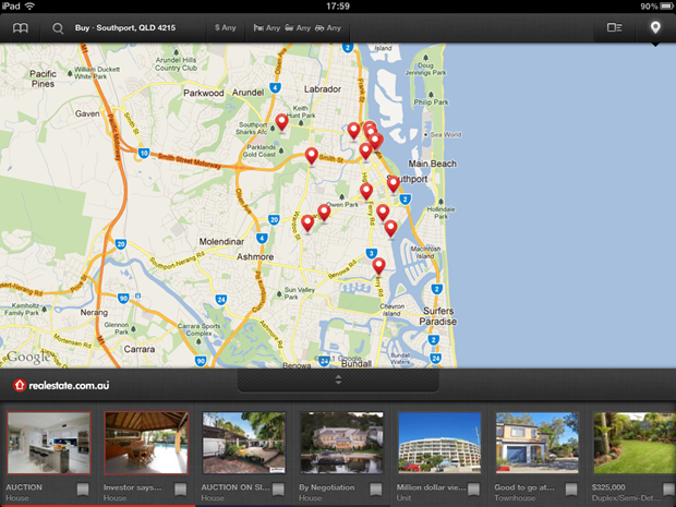 realestate.com.au iPad app