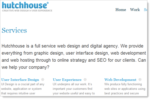 Hutchhouse website