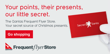 The offending content on the Qantas website - Secret Santa