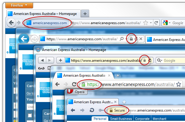 Different TLS representations on different browsers