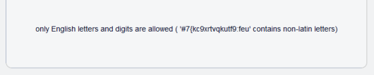 Antigate disallowing a strong password