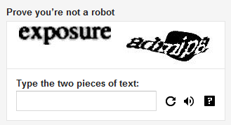 CAPTCHA before creating a Google account