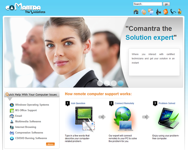 The Comantra website