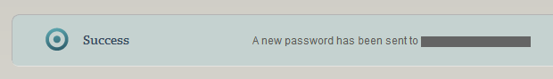 AppHarbor confirmation of a new password having been sent