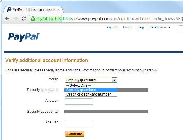 Image result for paypal password reset not working