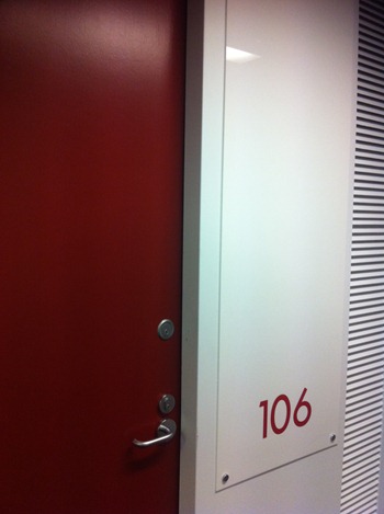Suite 106 with no signage