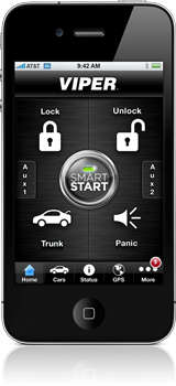 Viper SmartStart app on the iPhone