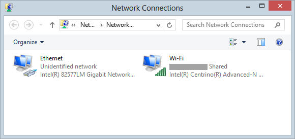 Network Connections in Windows