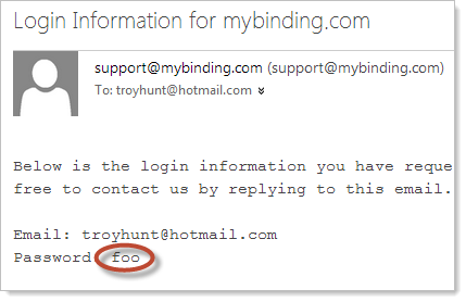 MyBinding.com website sending 3 char password in plain text