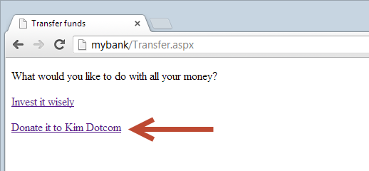 Banking website