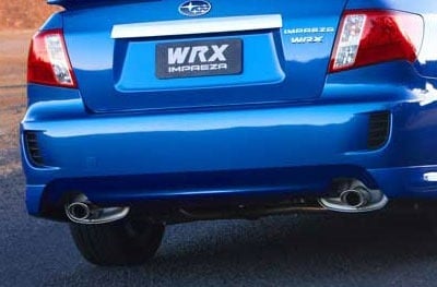 Rear fake vents of a Subaru WRX