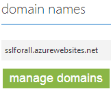 The domain names section now has the ability to add a name