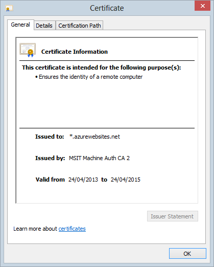 Certificate net. Certificate browser.