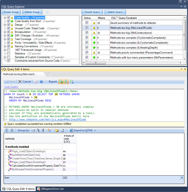 CQL query explorer