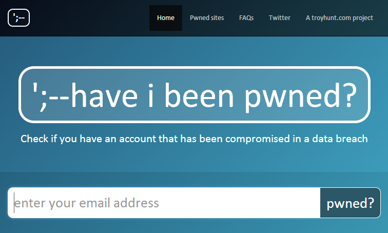 Resultado de imagem para have i been pwned