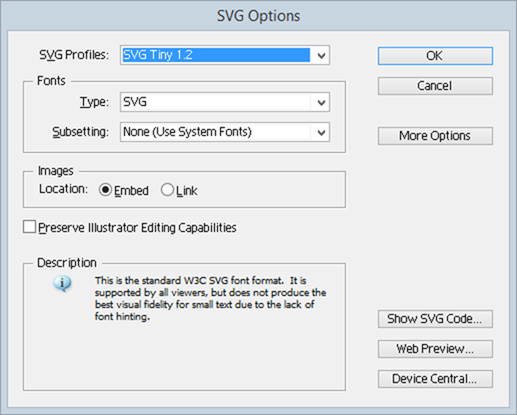 Exporting from Illustrator as SVG Tiny 1.2