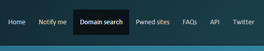 Link to domain wide searches on the navigation bar