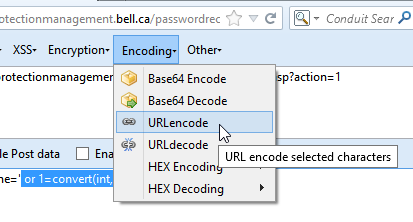 URL encoding the form data