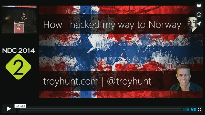 "How I hacked my way to Norway" video