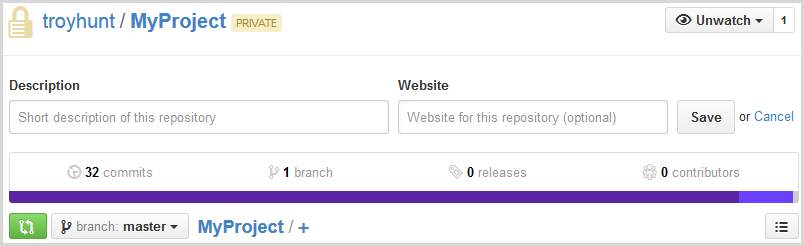 GitHub showing 32 commits