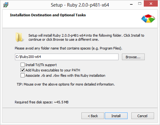 The Ruby installer for Windows