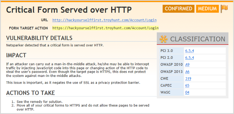 Explanation of a login form being loaded over HTTP but posting to HTTPS