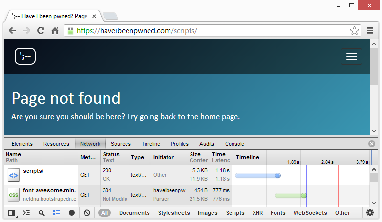 A "Page not found" page after configuring an HTTP error in system.webServer