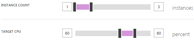 Setting the instance count in Azure