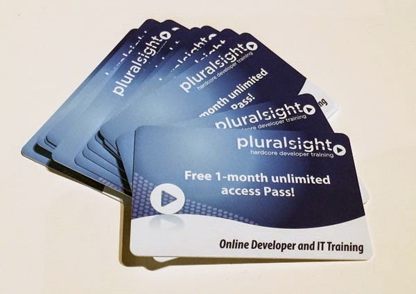 Free Pluralsight course passes