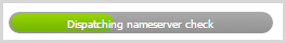 Progress bar chaecking for name server change