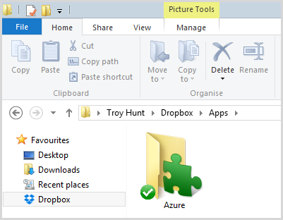 Dropbox / Apps / Azure