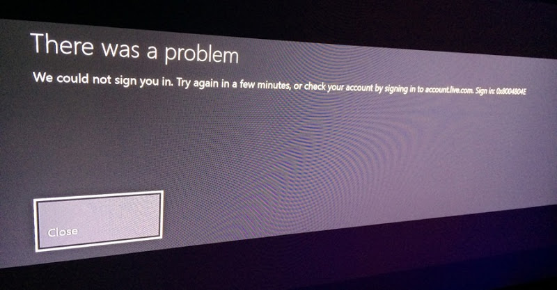 Xbox hex code error message