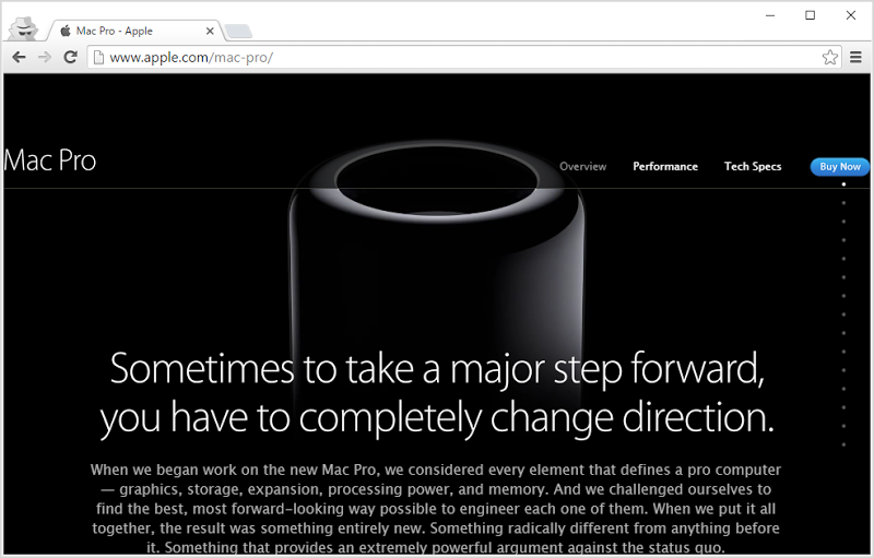 Apple Mac Pro website