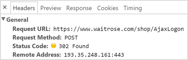 POST request made over HTTPS
