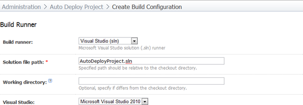 Creating a Visual Studio build runner