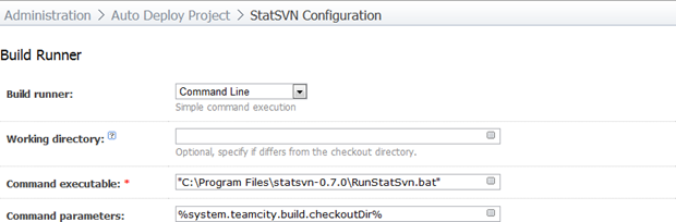 Configuring the build runner