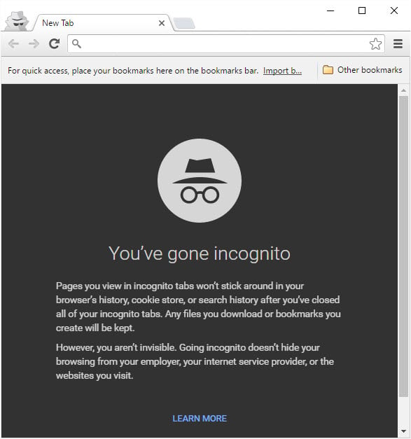 Chrome Incognito