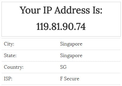 My IP address