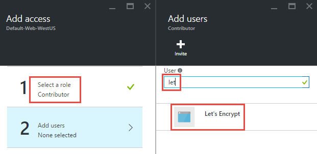 Adding the Let's Encrypt user