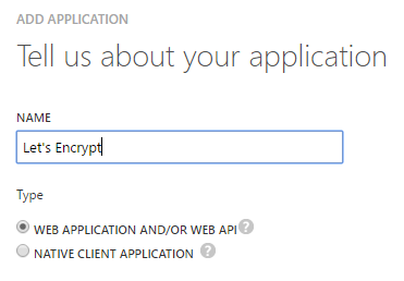 Application name