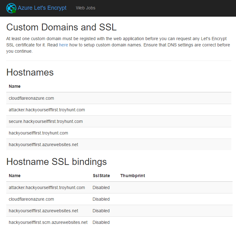 Custom domains and SSL
