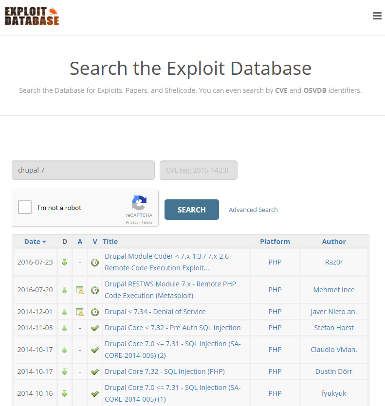 Drupal 7 Vulnerabilities