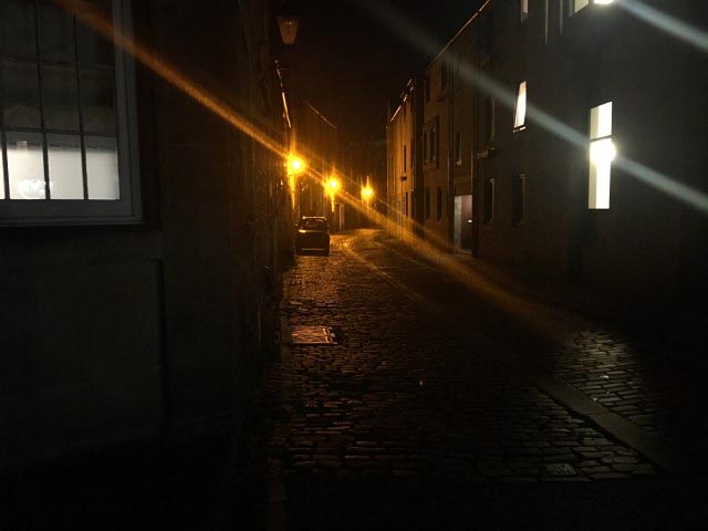 Lonely, dark street