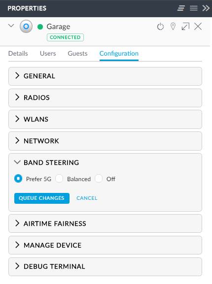 Enabling band steering