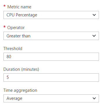 Metrics to scale by